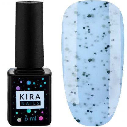 Гель-лак Kira Nails Чиа Пудинг №008 Голубика (с крошкой), 6 мл